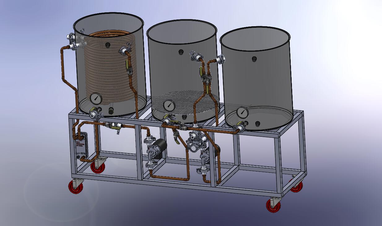 My Brewery in Solidworks, still adding to it.